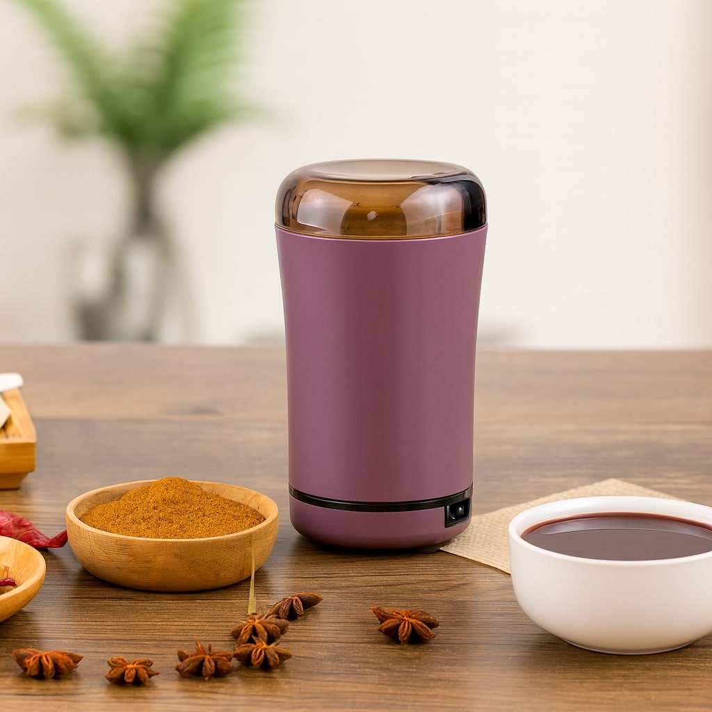 Elektrisk kaffekværn med stålblade og kobbermotor