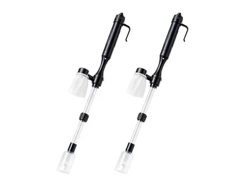Batteridrevet akvariegrusrenser med sugepumpe