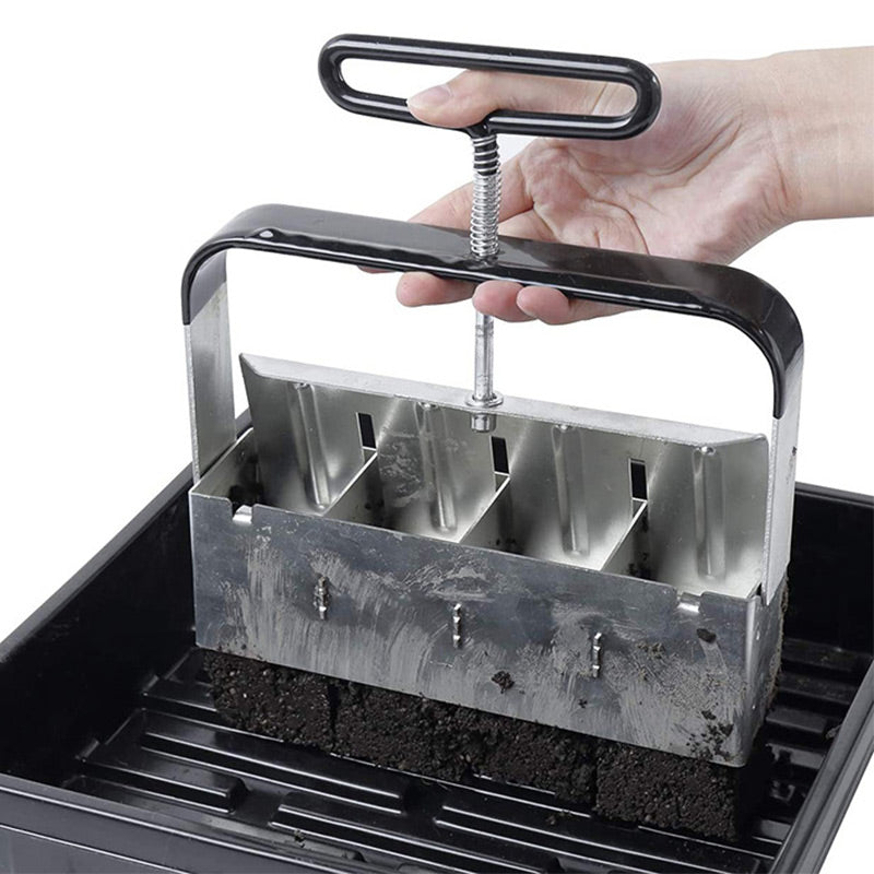 Jordblokpresser i rustfrit stål til såning