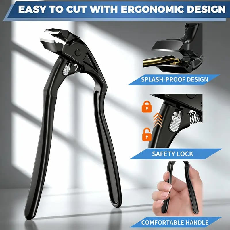 Ergonomisk neglesaks med langt greb og vinklet hoved