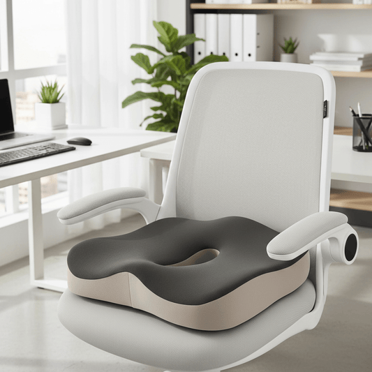 Ergonomisk sædepude i memoryskum med skridsikker bund