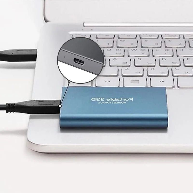 Ekstern USB-lagerenhed til dataoverførsel og sikkerhedskopiering