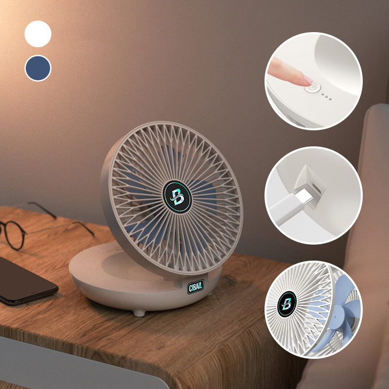 Kompakt justerbar ventilator til luftcirkulation