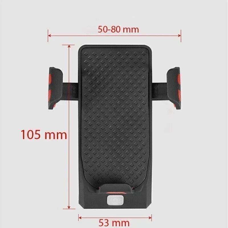 LED-cykellygte med telefonholder, powerbank og horn