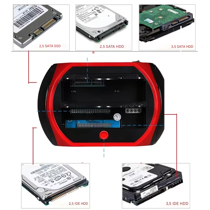 Universel harddisk-dockingstation til IDE og SATA