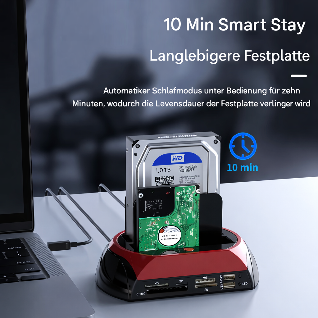 Universel harddisk-dockingstation til IDE og SATA