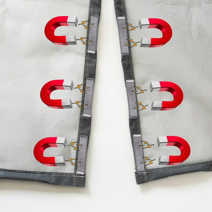 Magnetisk fluenetdør med automatisk lukning