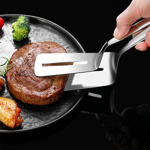 Dobbeltsidet spatel i rustfrit stål til madlavning