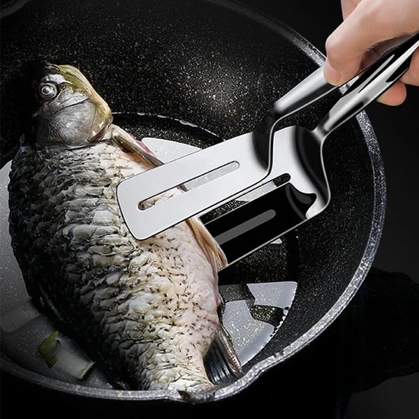 Dobbeltsidet spatel i rustfrit stål til madlavning