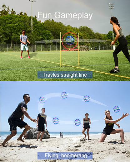 Flyvende LED-bold med håndstyrede tricks
