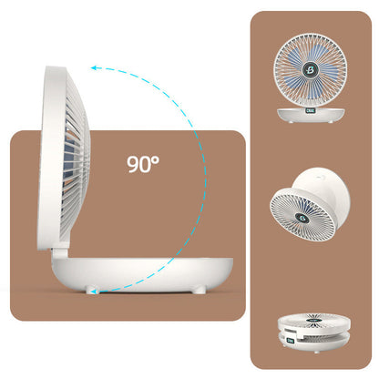 Kompakt justerbar ventilator til luftcirkulation