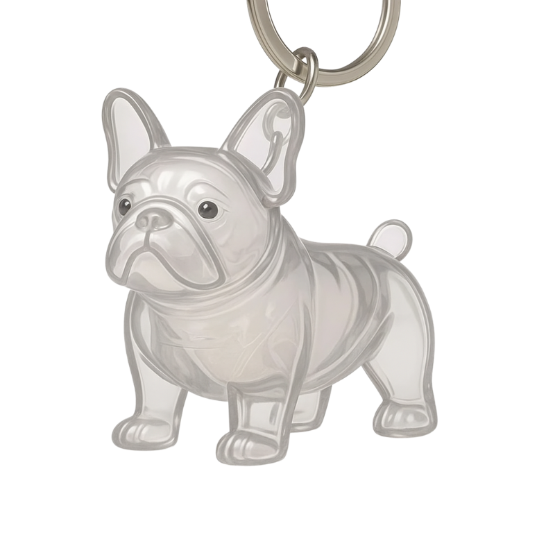Nøglering med Hundedesign | 3-pak Mindesmærke