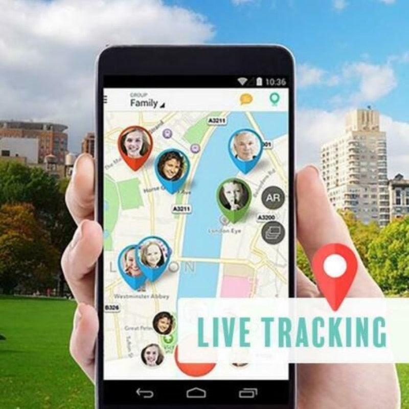 GPS-tracker med SOS- og geofencebeskeder