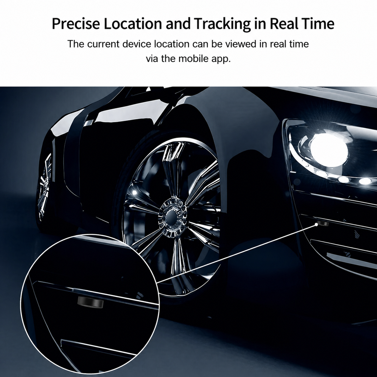 Magnetisk GPS- og GSM-tracker med op til 20 dages batteri