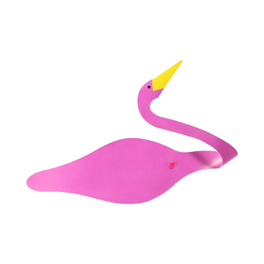 Håndlavet flamingo-vindviser i aluminium til haven