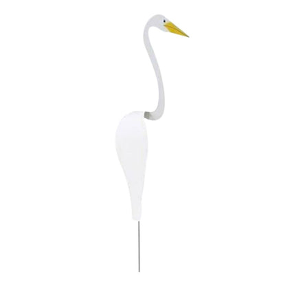Håndlavet flamingo-vindviser i aluminium til haven