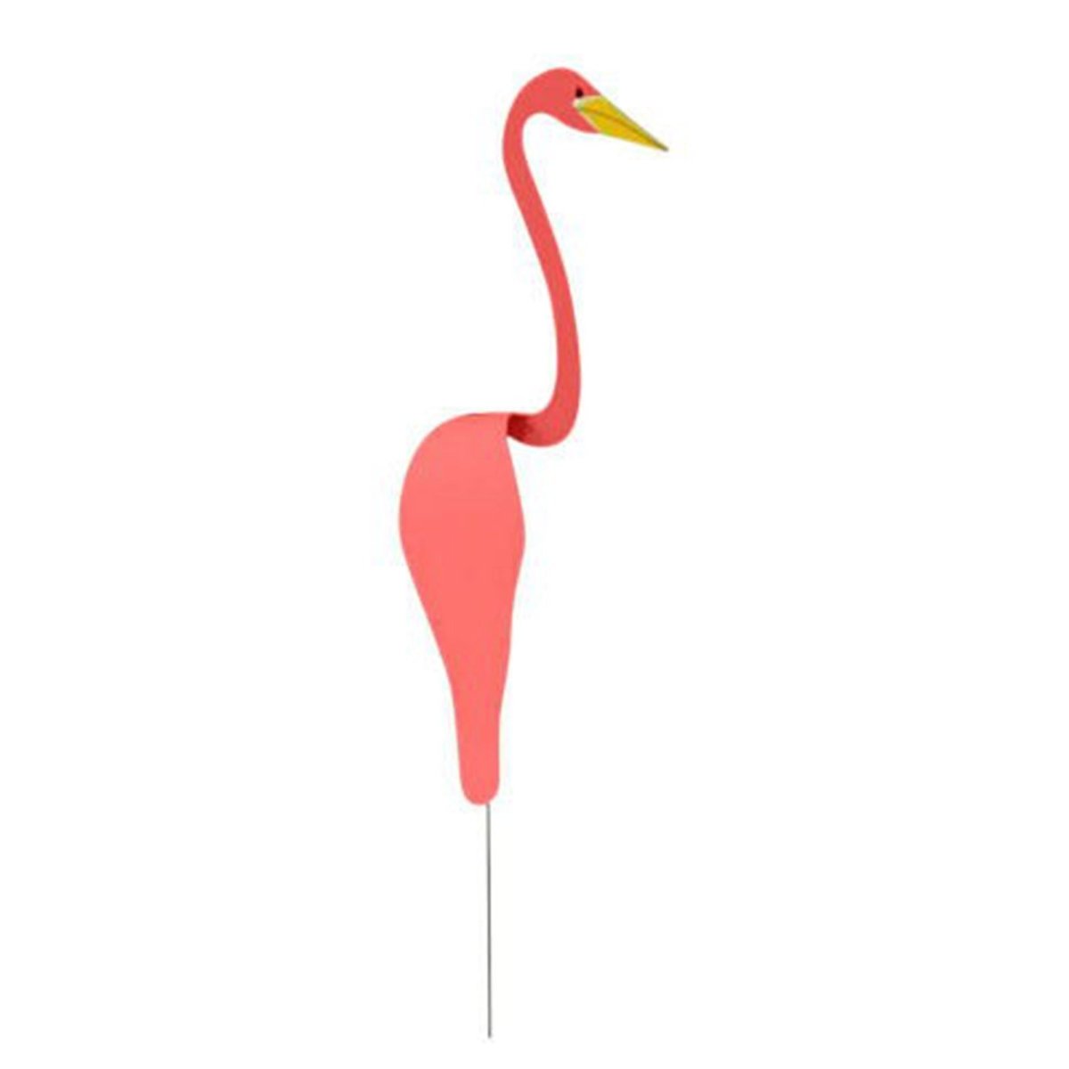 Håndlavet flamingo-vindviser i aluminium til haven