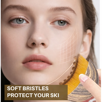 Ergonomisk ansigtsbørste til kosmetisk massage