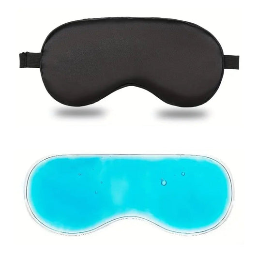 3D-sovemaske med kølende gel og justerbar rem