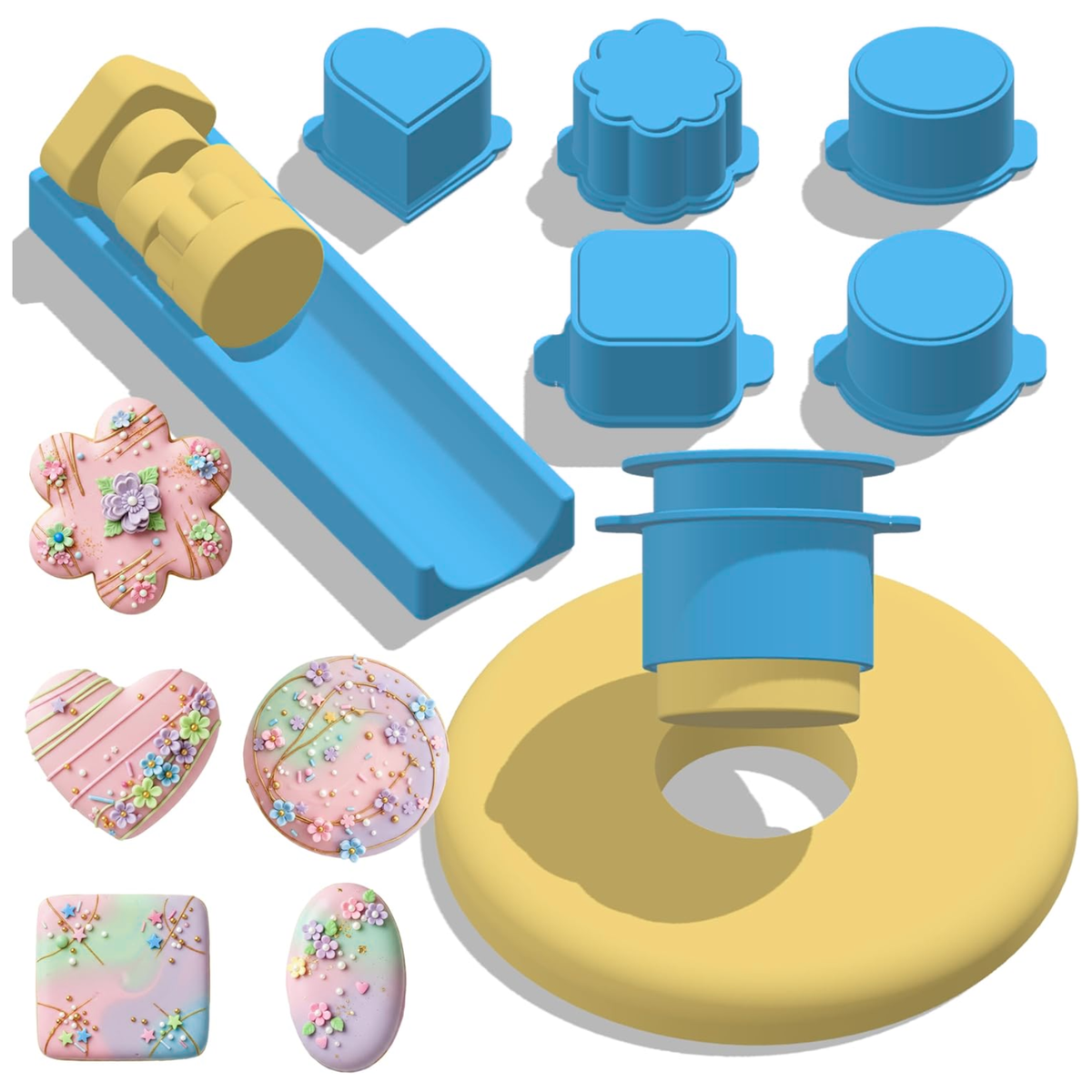 Forme til kagekugler og fondant – 9 stk.