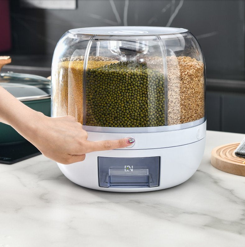 Roterende kornbeholder med dispenser – kapacitet 10 kg