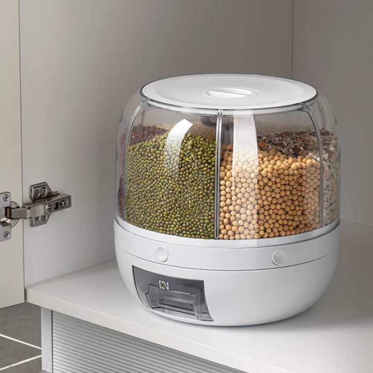 Roterende kornbeholder med dispenser – kapacitet 10 kg