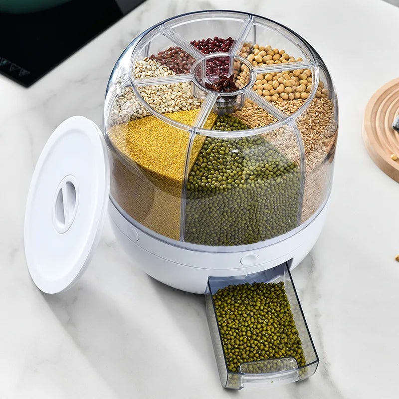Roterende kornbeholder med dispenser – kapacitet 10 kg