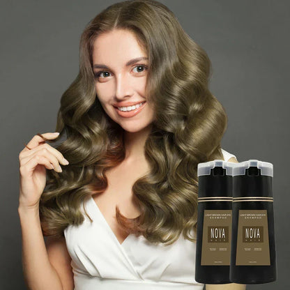 Farveshampoo til dækning af grå hår
