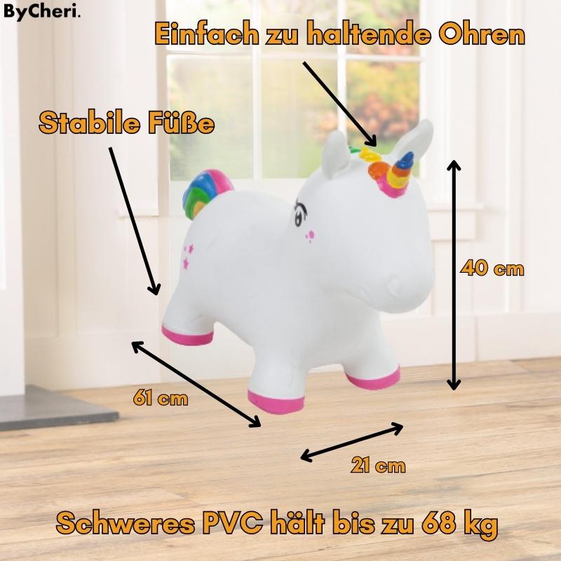 Oppusteligt hoppedyr i kraftig PVC til børn