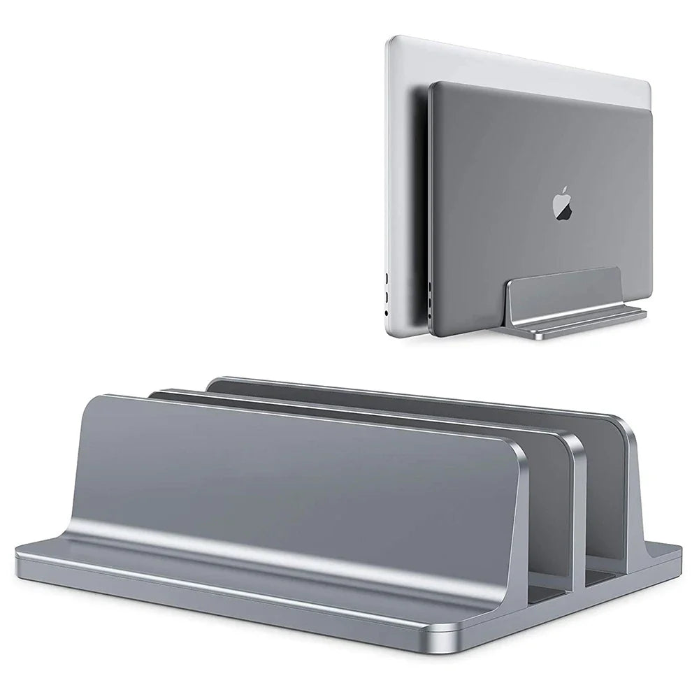 Justerbart lodret laptopstativ i anodiseret aluminium