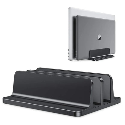 Justerbart lodret laptopstativ i anodiseret aluminium
