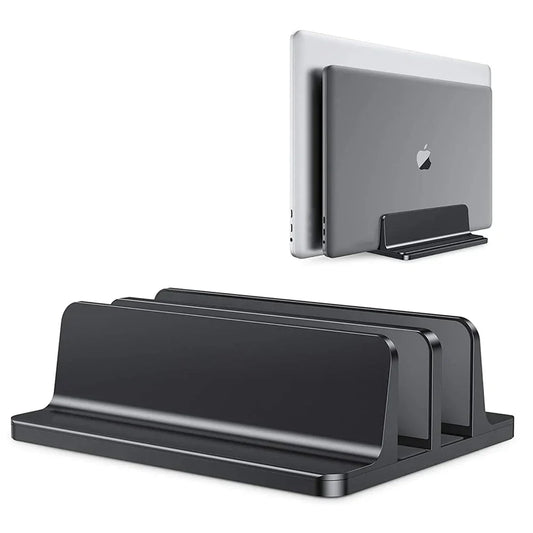 Justerbart lodret laptopstativ i anodiseret aluminium