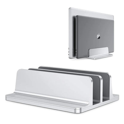 Justerbart lodret laptopstativ i anodiseret aluminium