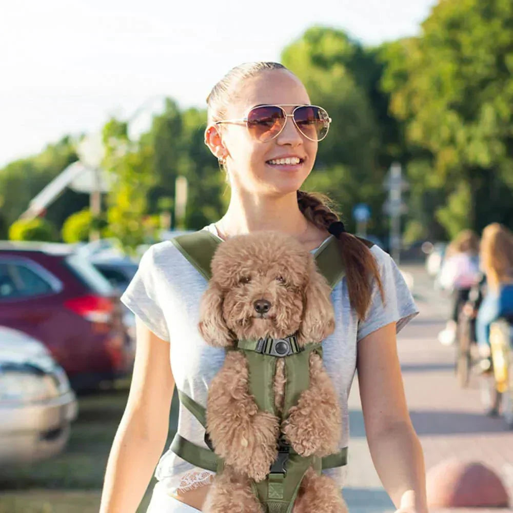 Skuldertaske til hund med polstrede, justerbare remme