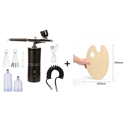 Trådløs airbrush med justerbart sprøjtetryk