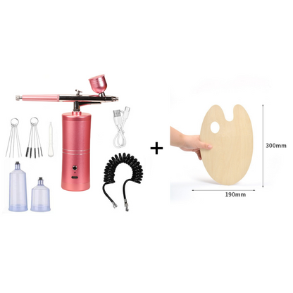 Trådløs airbrush med justerbart sprøjtetryk