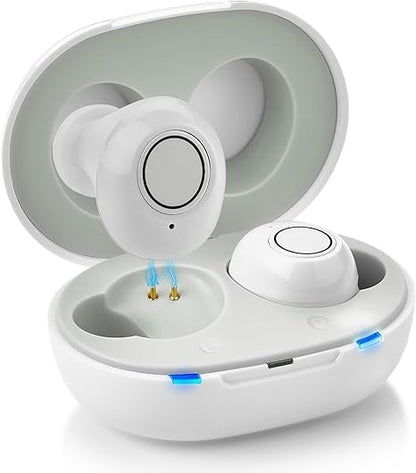Genopladeligt høreapparat med Bluetooth og appstyring