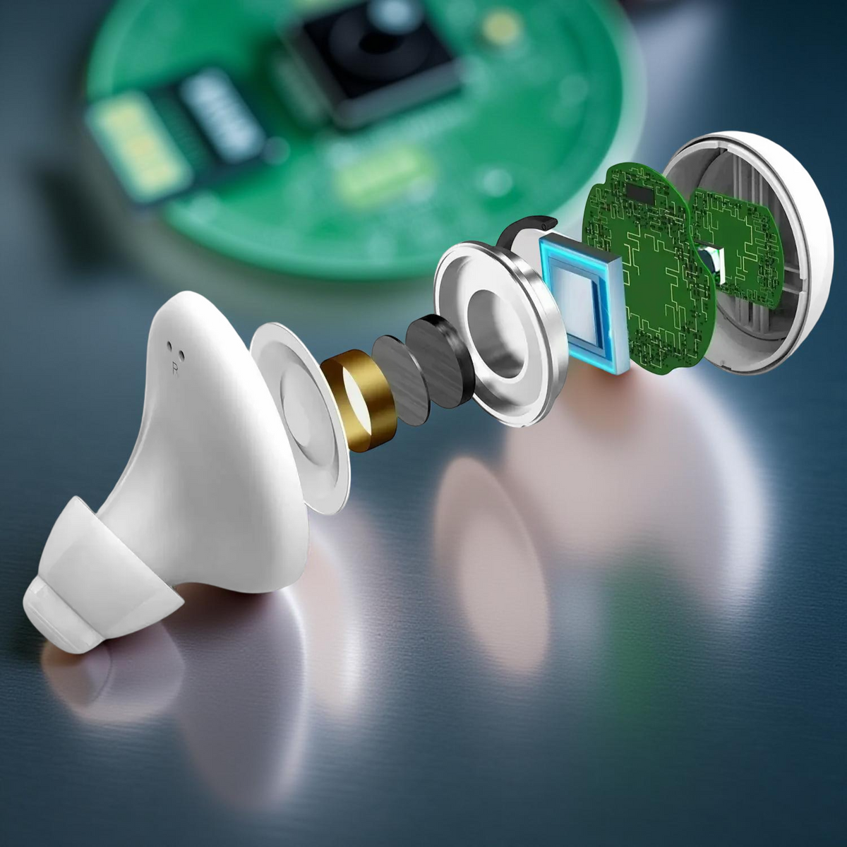 Genopladeligt høreapparat med Bluetooth og appstyring