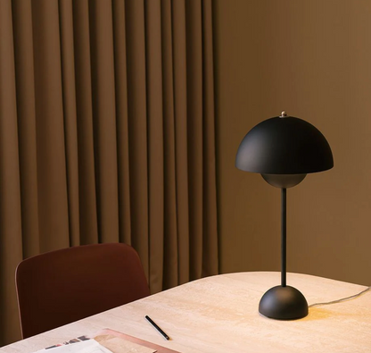 Trådløs LED-bordlampe i svampedesign med touchdæmper
