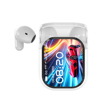 Trådløse stereoøretelefoner med Bluetooth 5.4 og LED-ladeetui