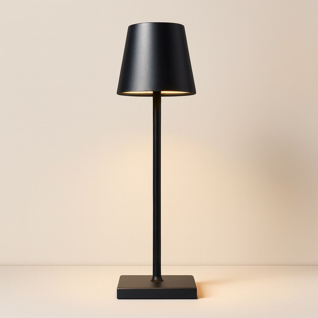 Trådløs genopladelig LED-bordlampe med touchdæmper
