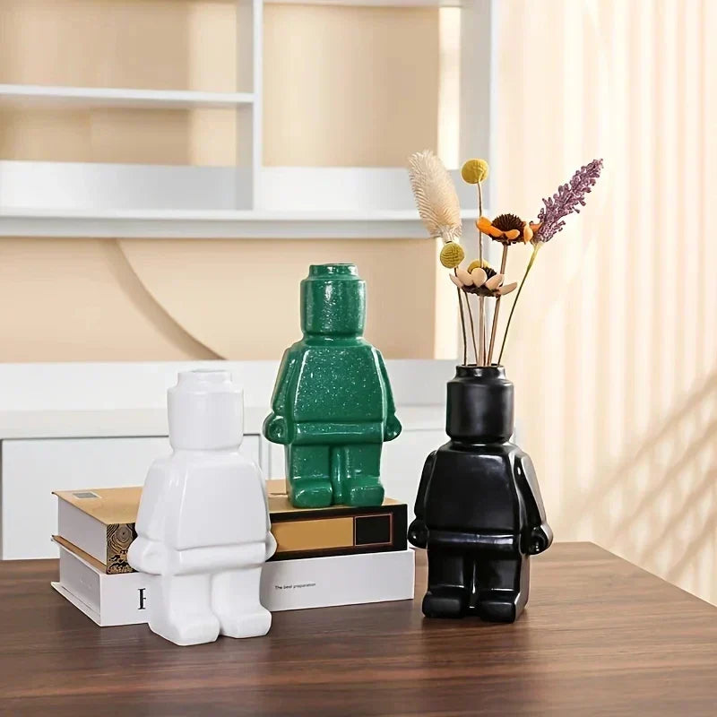 Keramikvase med glat overflade og moderne design