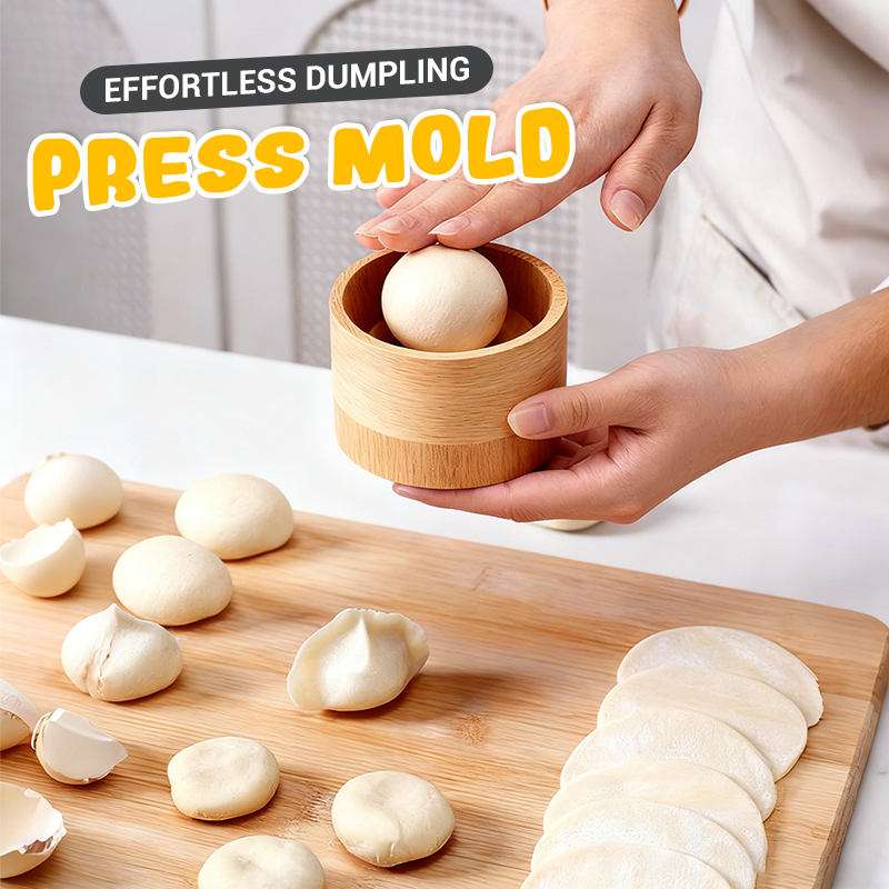 Dejpresser i træ til dumplings med slip-let-overflade