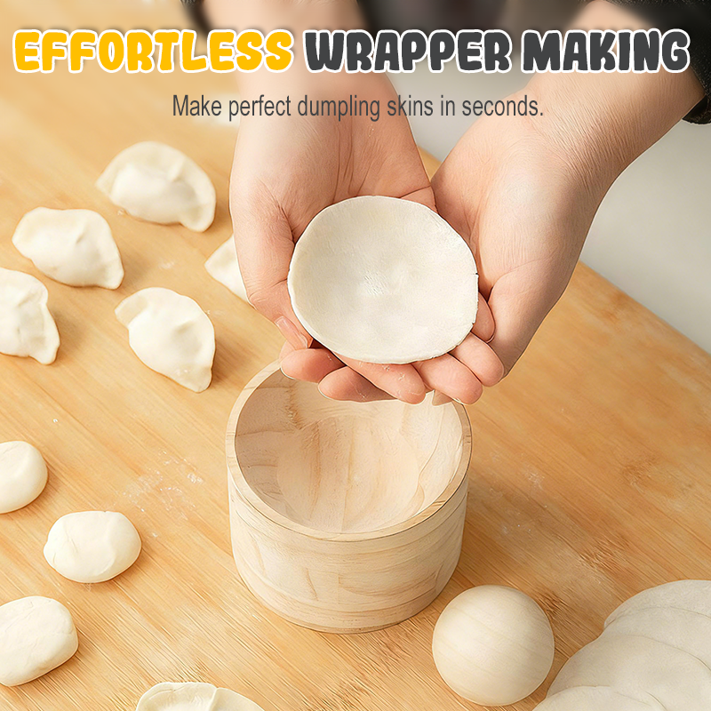 Dejpresser i træ til dumplings med slip-let-overflade