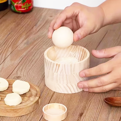 Dejpresser i træ til dumplings med slip-let-overflade