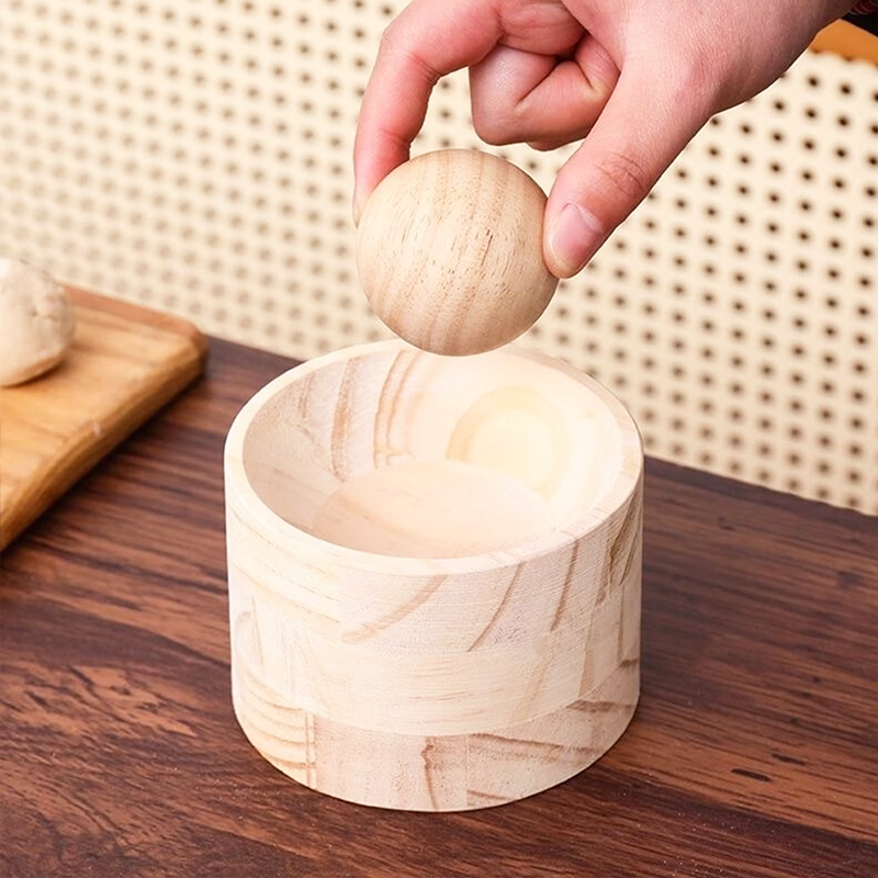 Dejpresser i træ til dumplings med slip-let-overflade
