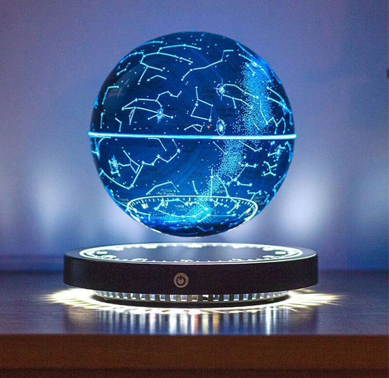 Svævende stjernebilledlampe med magnetisk levitation
