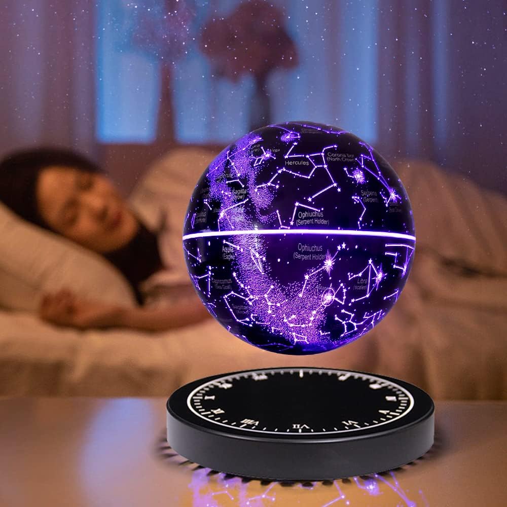 Svævende stjernebilledlampe med magnetisk levitation