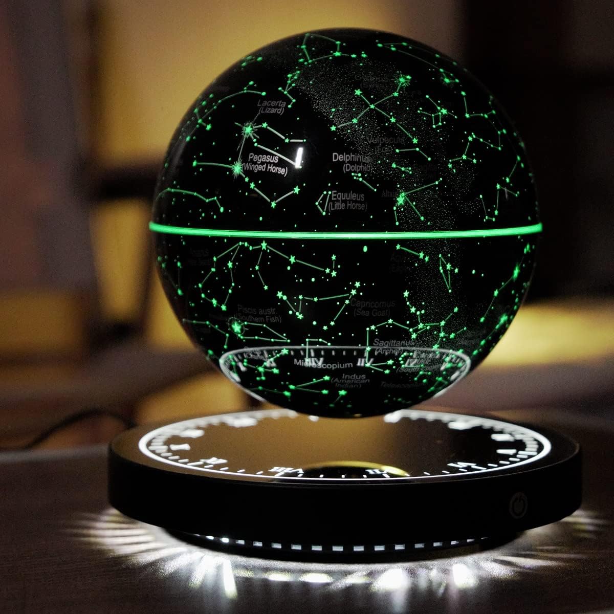 Svævende stjernebilledlampe med magnetisk levitation