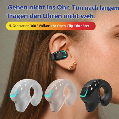 Clip-on-hovedtelefoner med åbent design